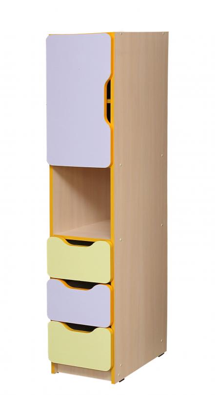 Шафа універсальна для зберігання засобів навчання "Школа-Сад" елемент №5 (5405) АНШАР ГРУП 300х410х1594 мм